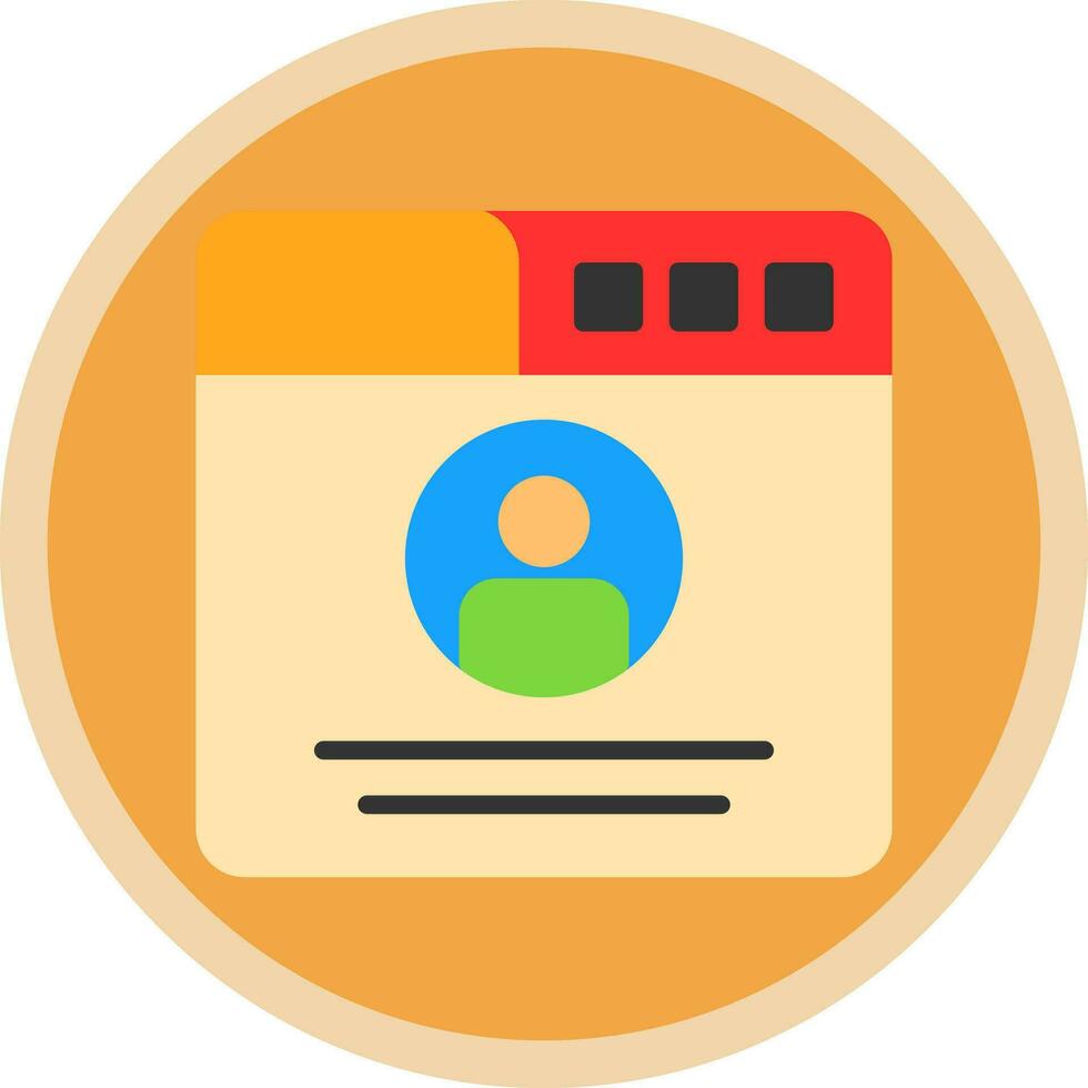Profile  Vector Icon Design