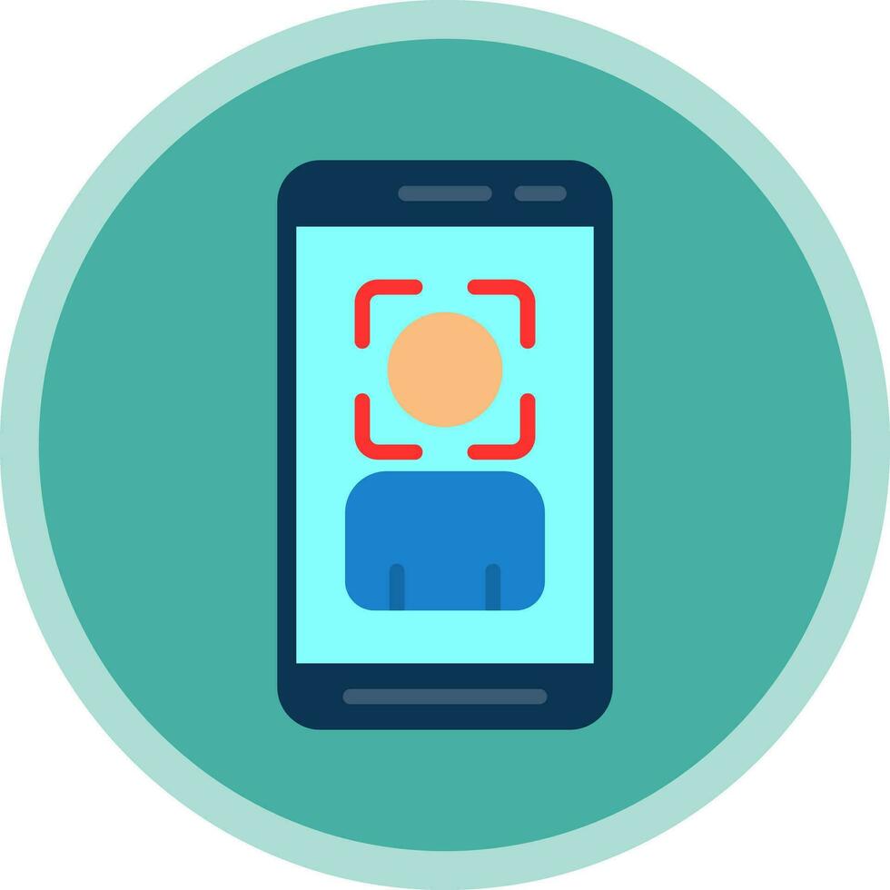 Face Scan  Vector Icon Design