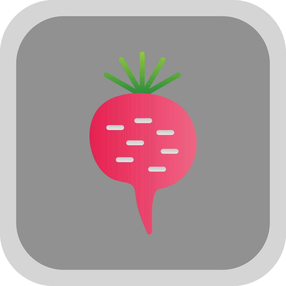 Radish Vector Icon Design