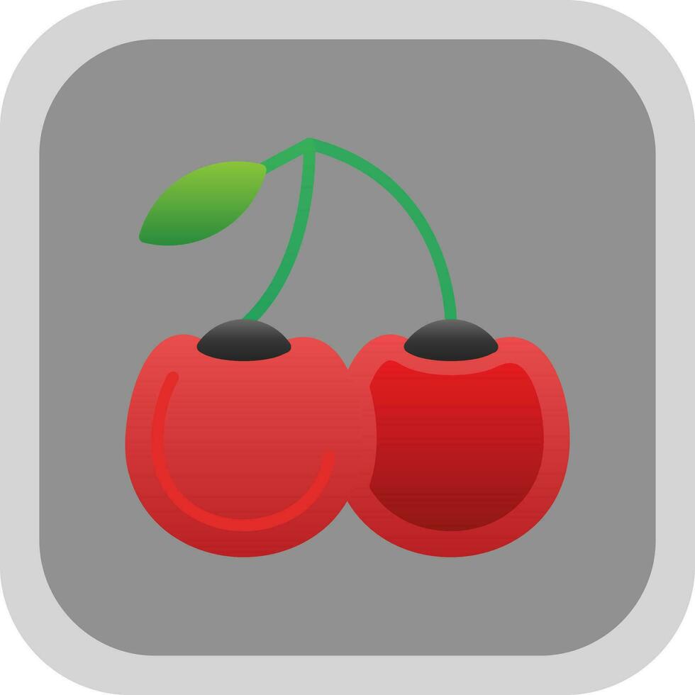 Cherries Vector Icon Design