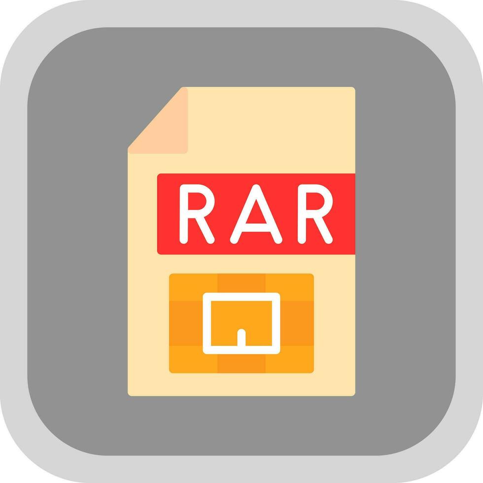 Rar  Vector Icon Design