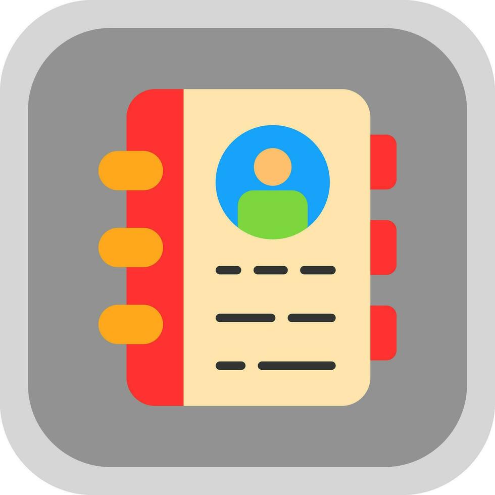 Contact Book  Vector Icon Design