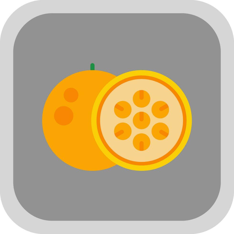 Passionfruit Vector Icon Design