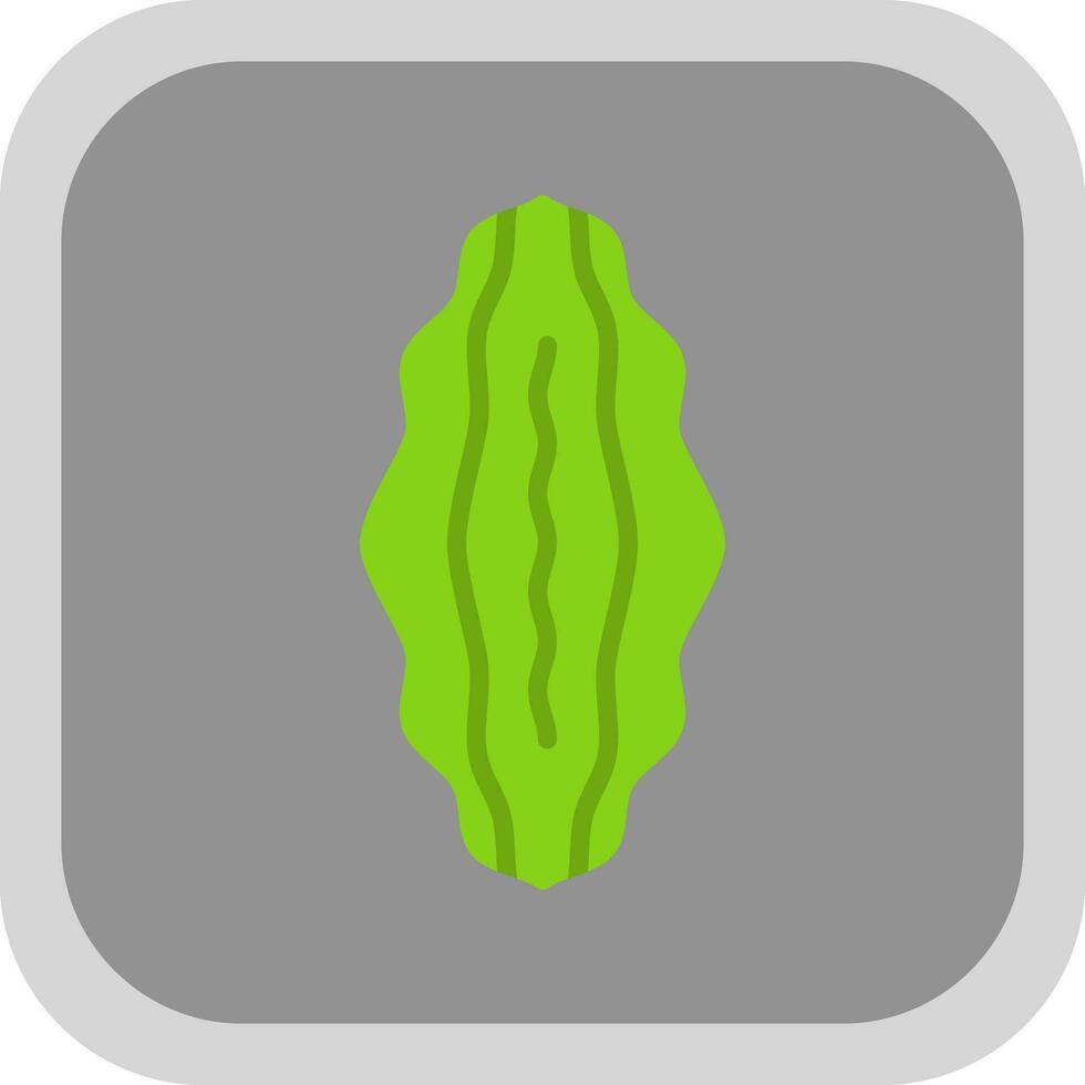 Bitter Melon Vector Icon Design