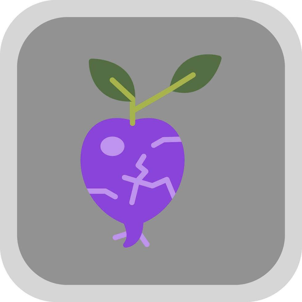 Kohlrabi Vector Icon Design