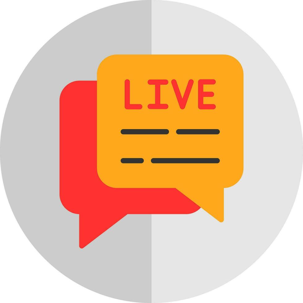 Live Chat  Vector Icon Design