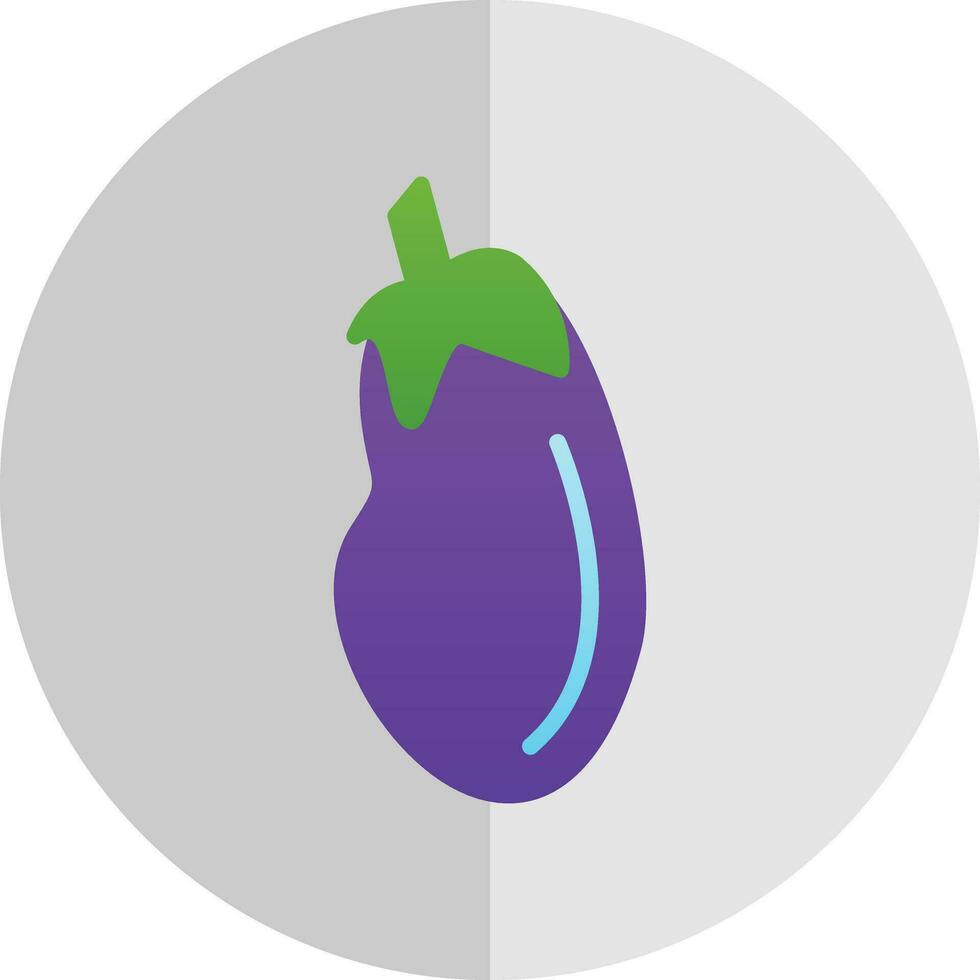 Aubergine Vector Icon Design