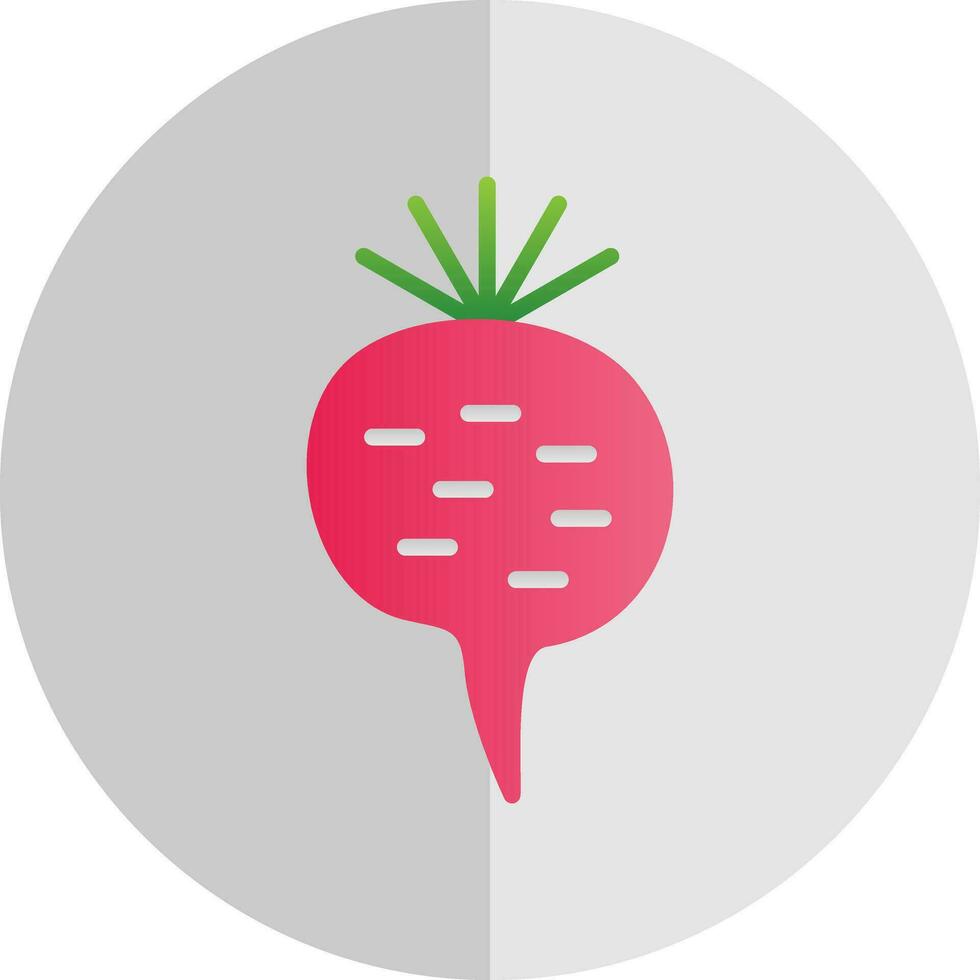 Radish Vector Icon Design