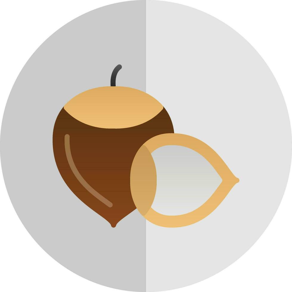 Hazelnut Vector Icon Design