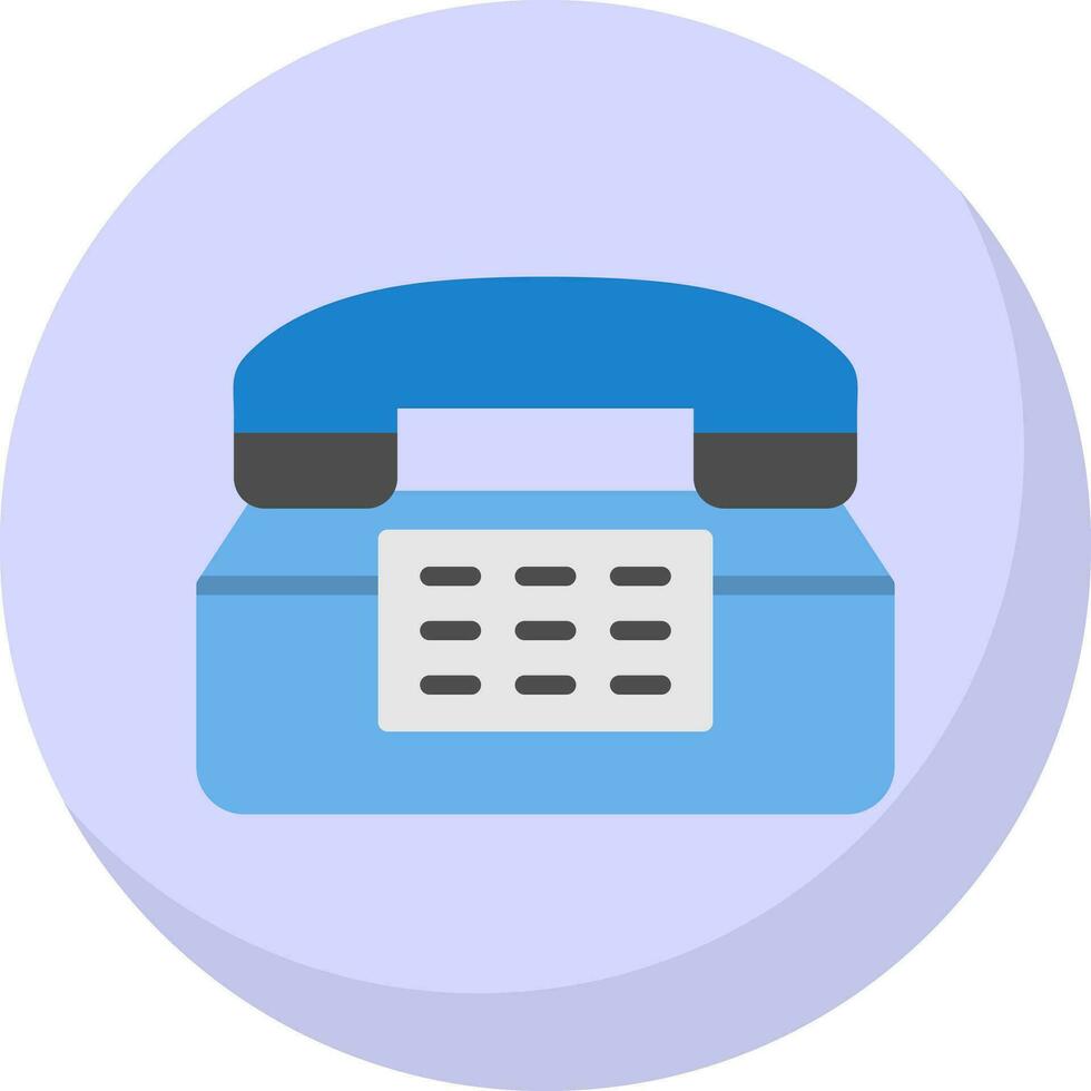 Old Phone  Vector Icon Design