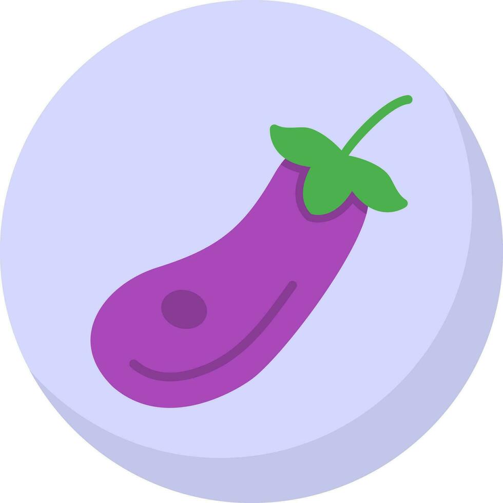 Eggplant Vector Icon Design