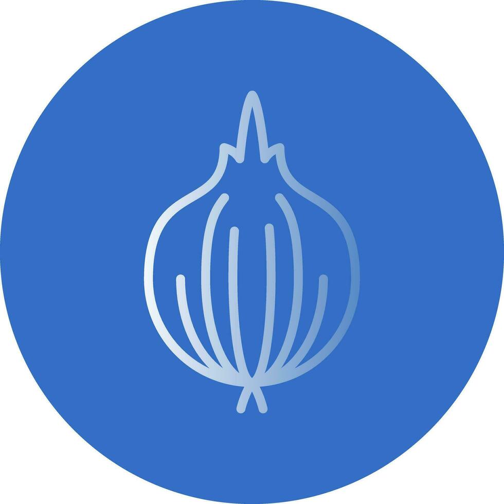 Red Onion Vector Icon Design