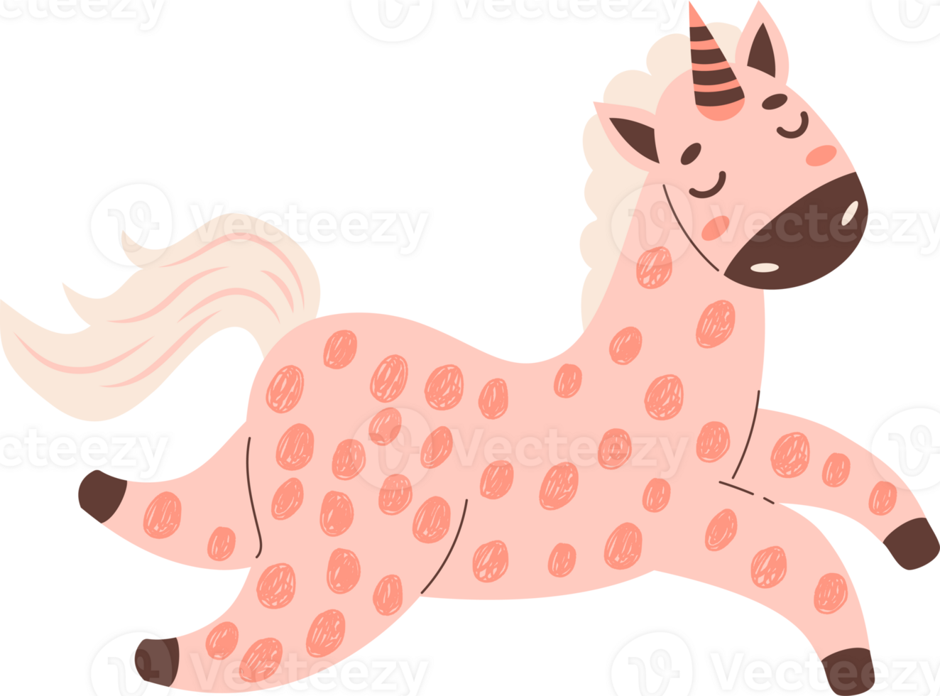 toy cute pink unicorn png