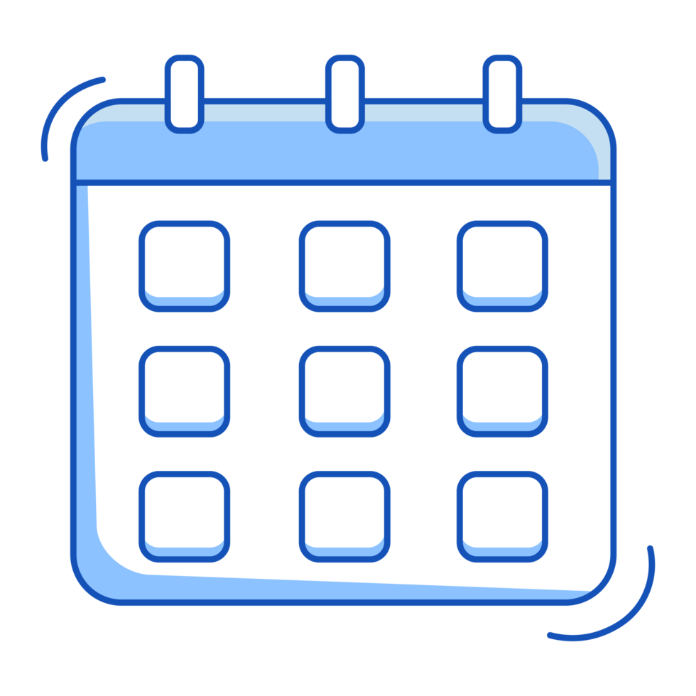 Calendar Document Icon Doodle Style png