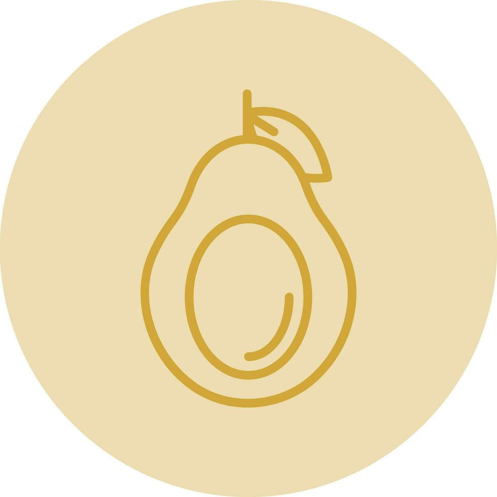 diseño de icono de vector de aguacate