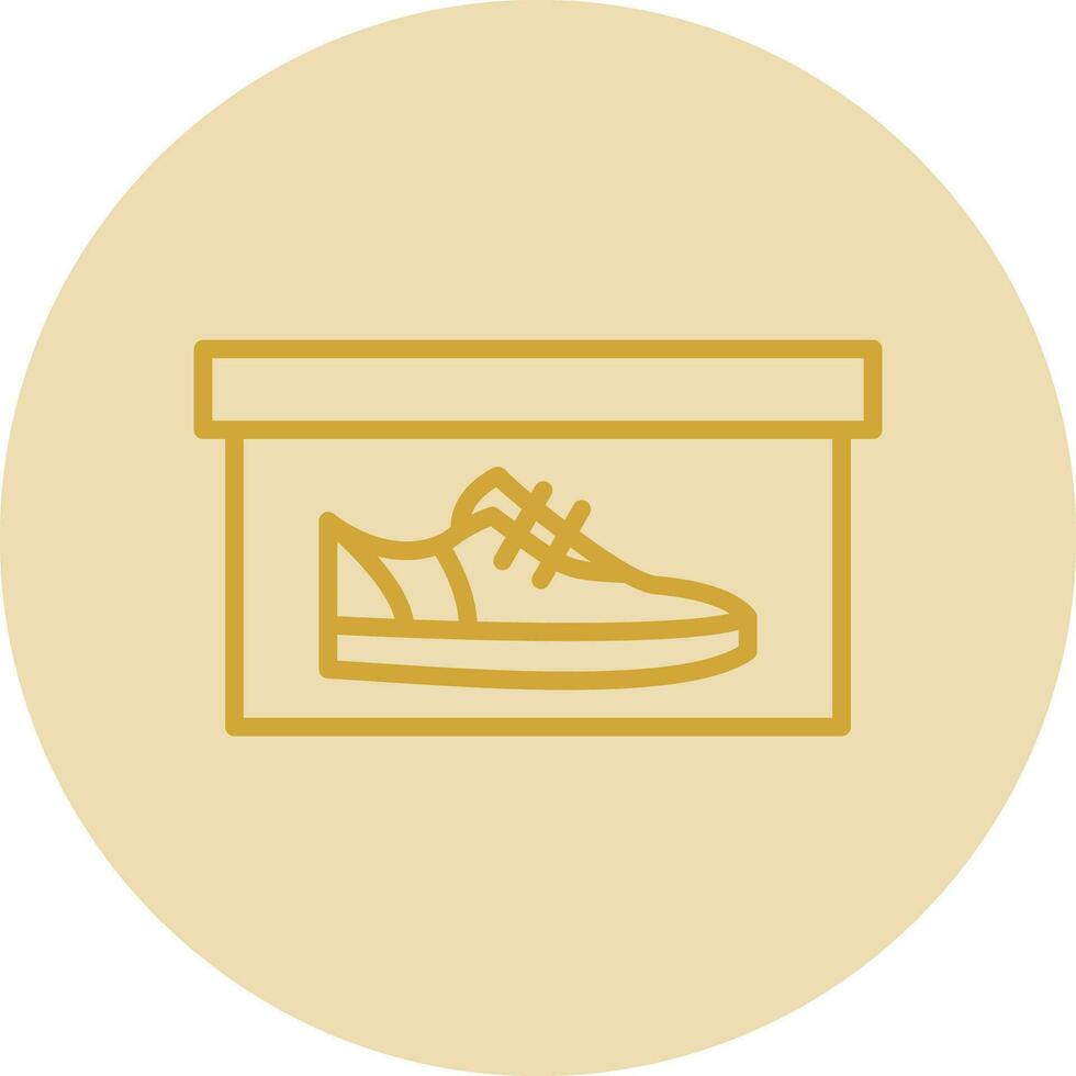 zapato caja vector icono diseño