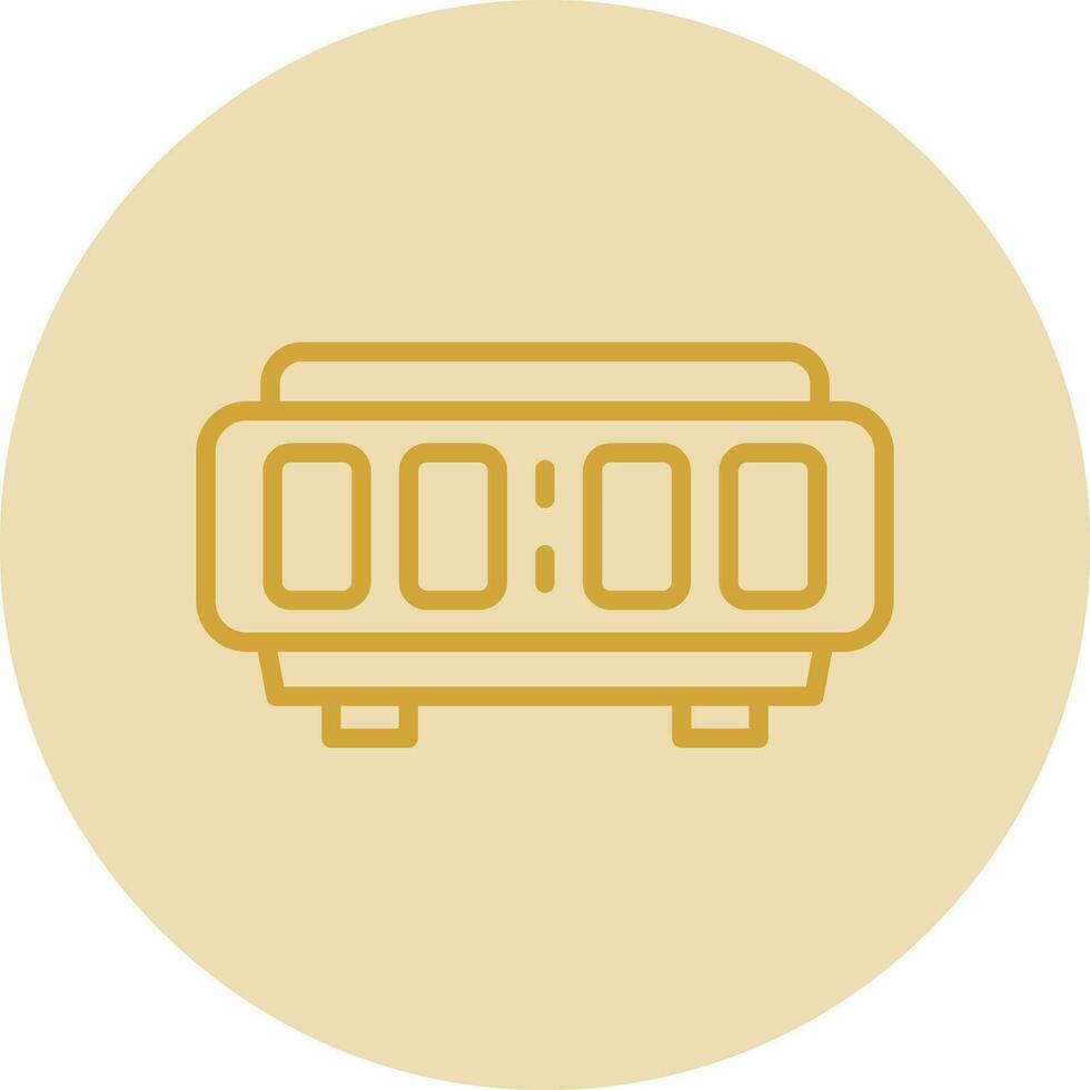 Digital Alarm Clock  Vector Icon Design