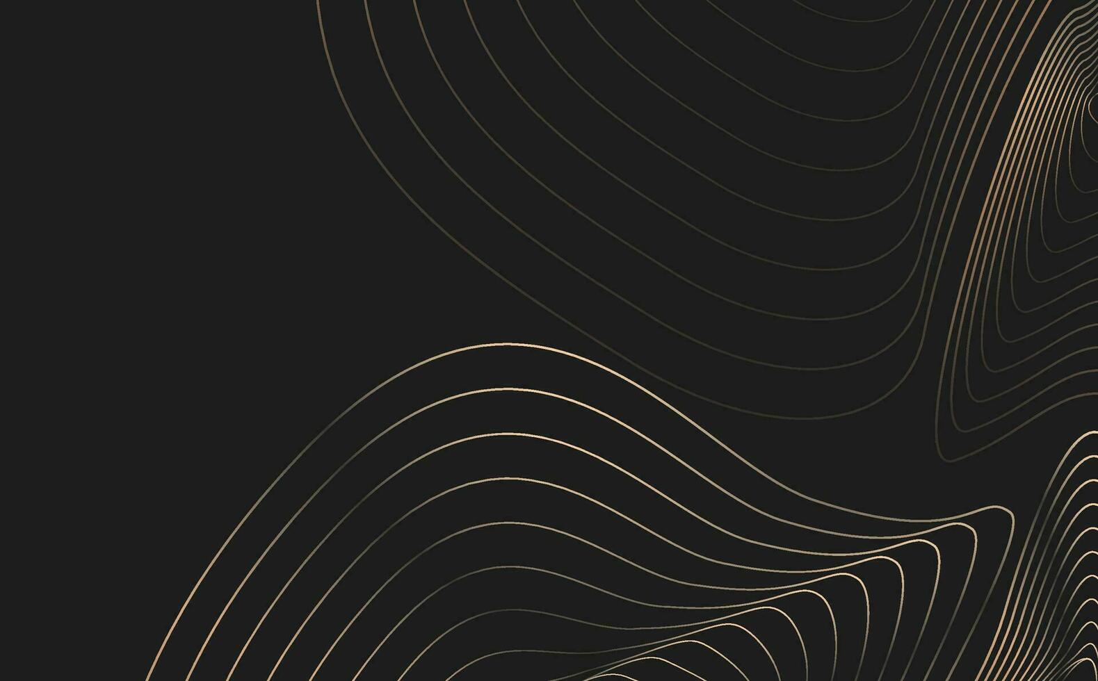 Luxury paper cut background, Abstract decoration, golden pattern, halftone gradients, 3d Vector illustration. Black, white, gold waves Cover template, geometric shapes, modern minimal banner.