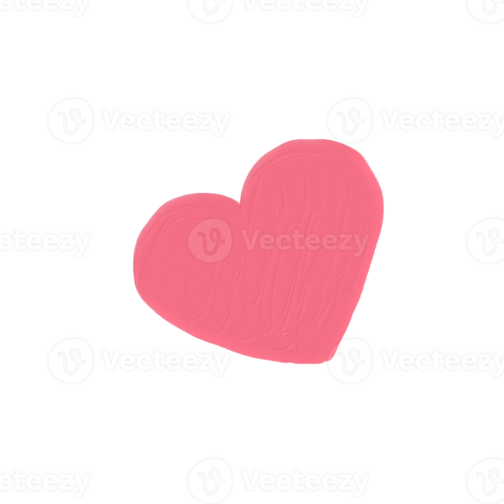 Cute cartoon pastel doodle hand draw heart 27990025 PNG