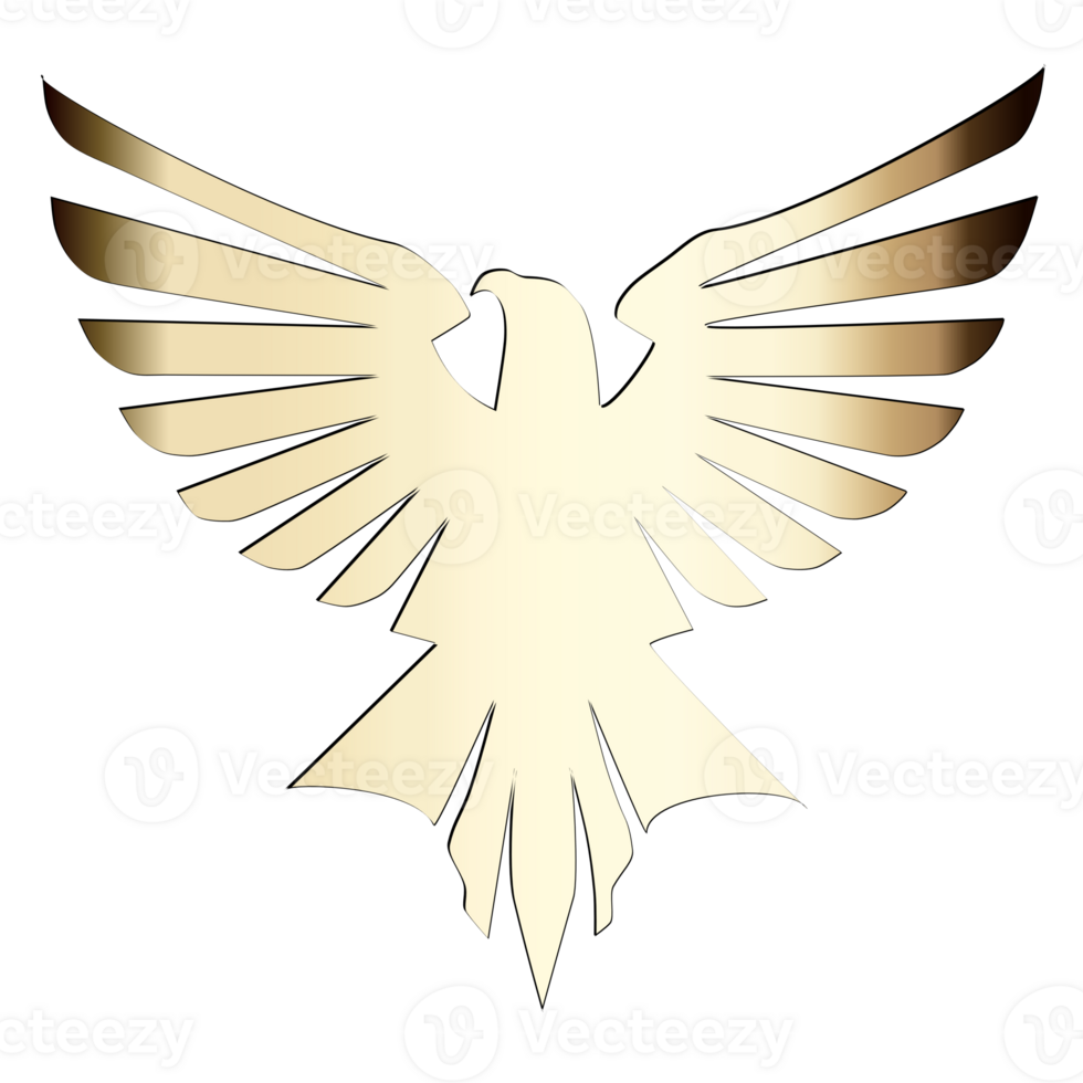 GOLDEN LOGO EAGLE png