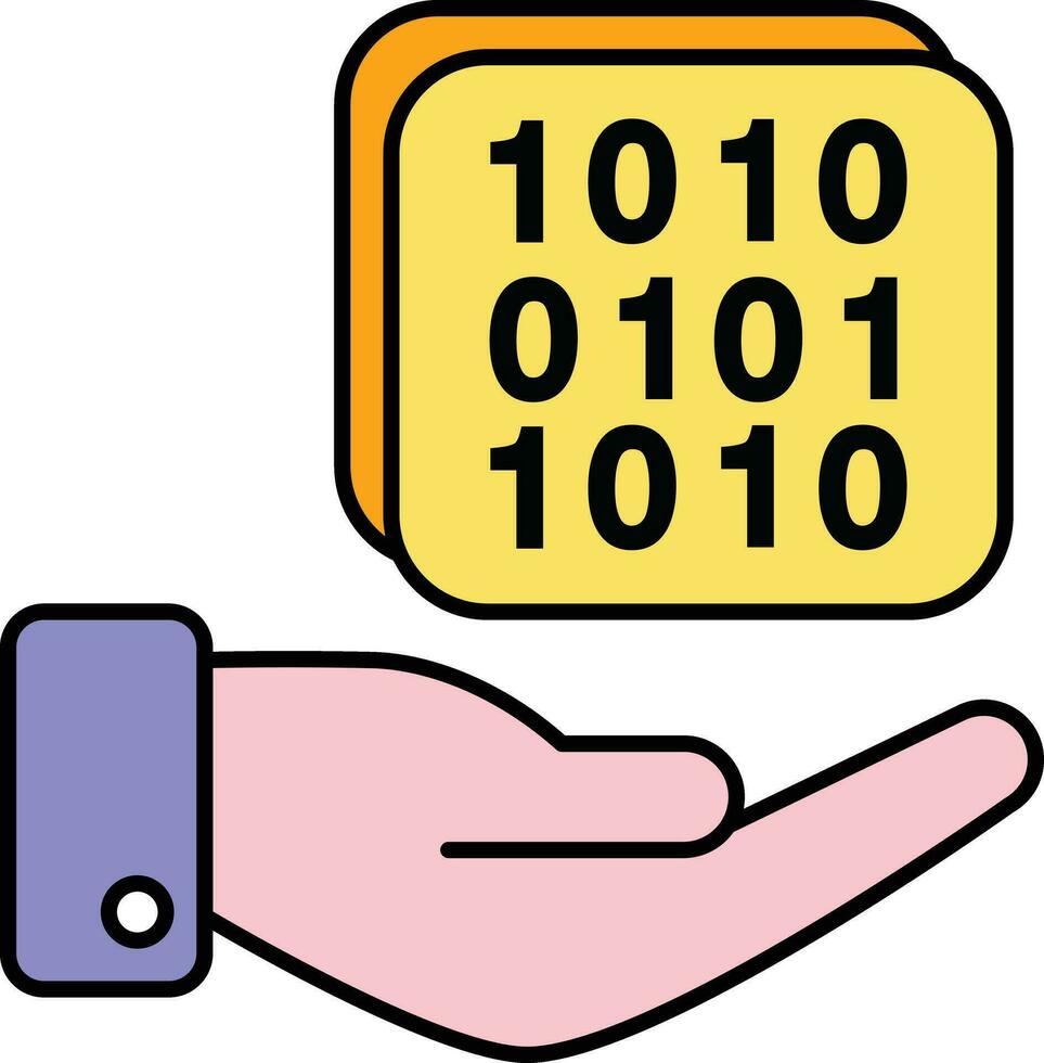 binary code color outline icon design style 27990206 Vector Art at Vecteezy