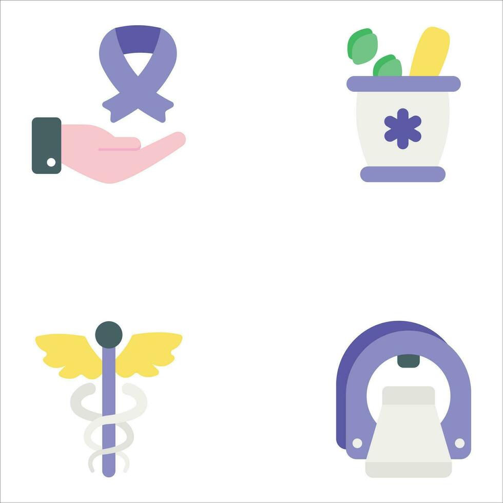 healthcare and medical icons set pack vector