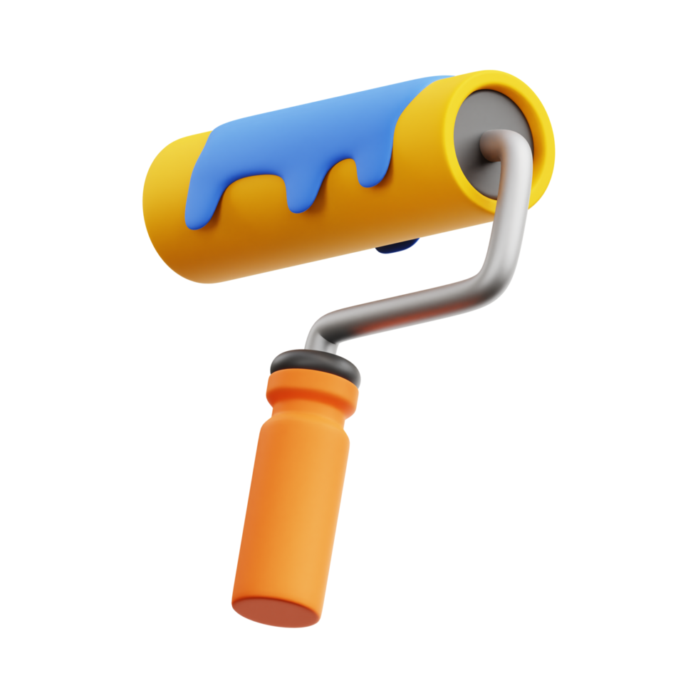 Paint Rollers Generative Ai png