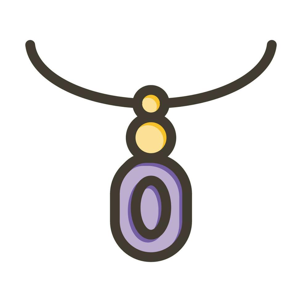 Jewelery Vector Thick Line Filled Colors Icon For Personal And Commercial Use.