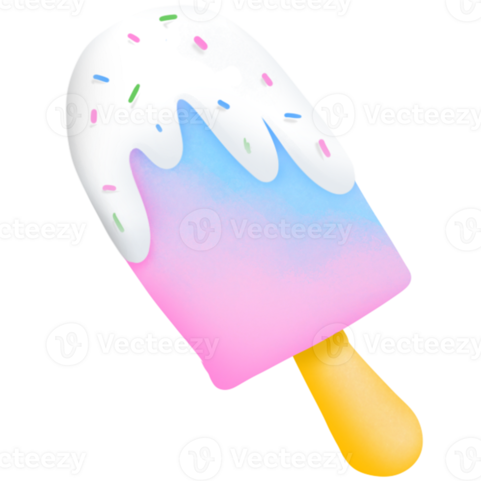 The blue and pink Ice cream png