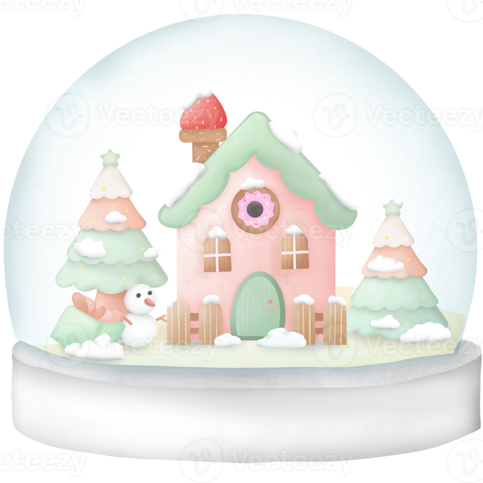 The Christmas snow globe png