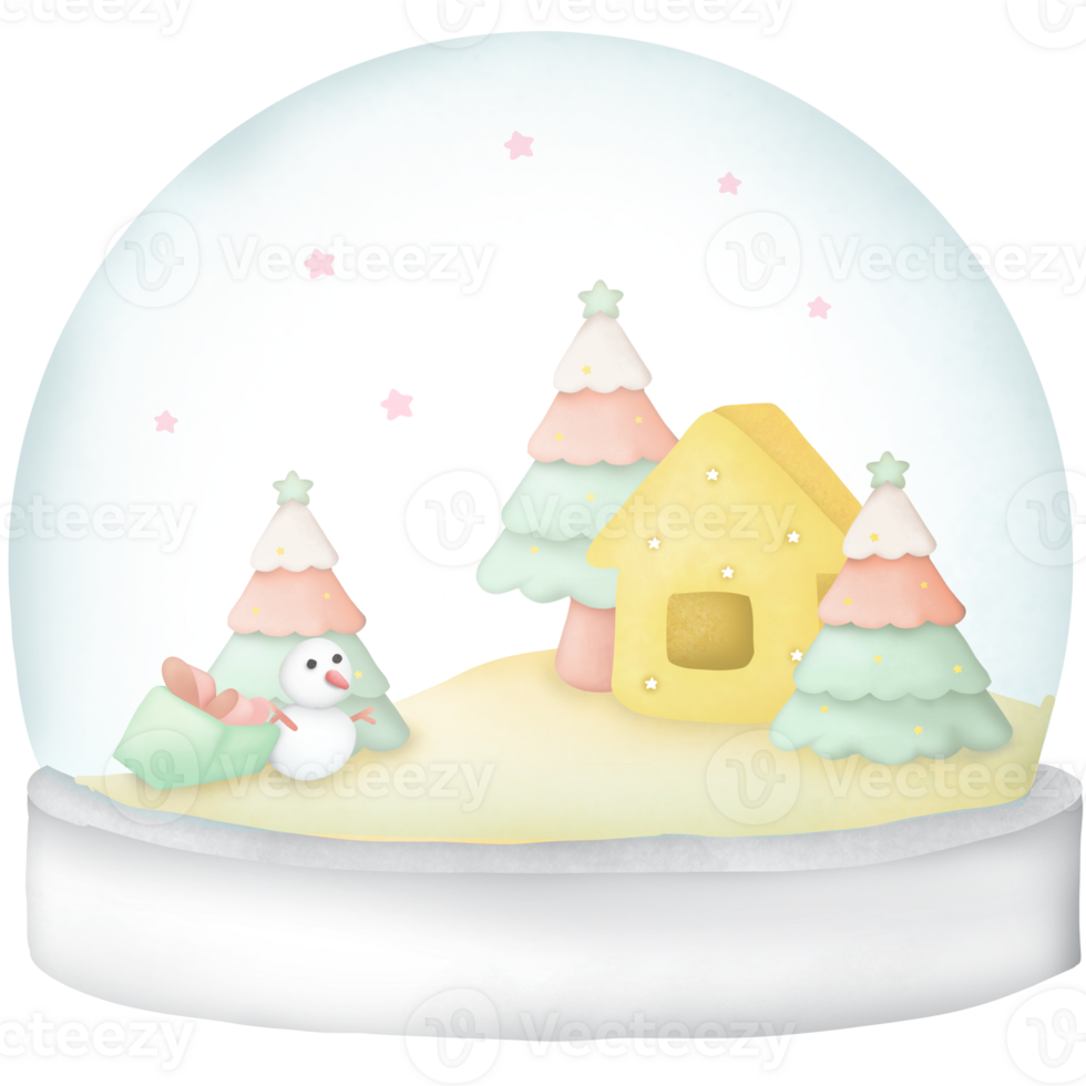 the Christmas snow globe png