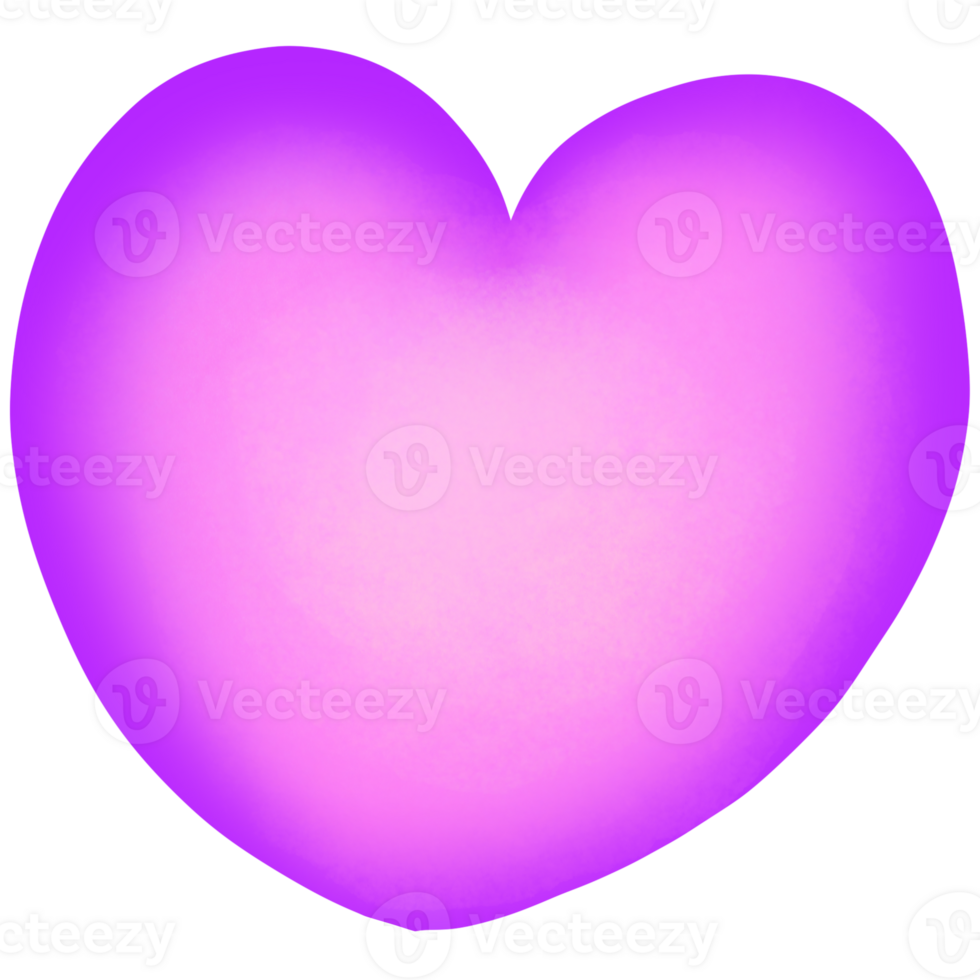 le violet cœur png