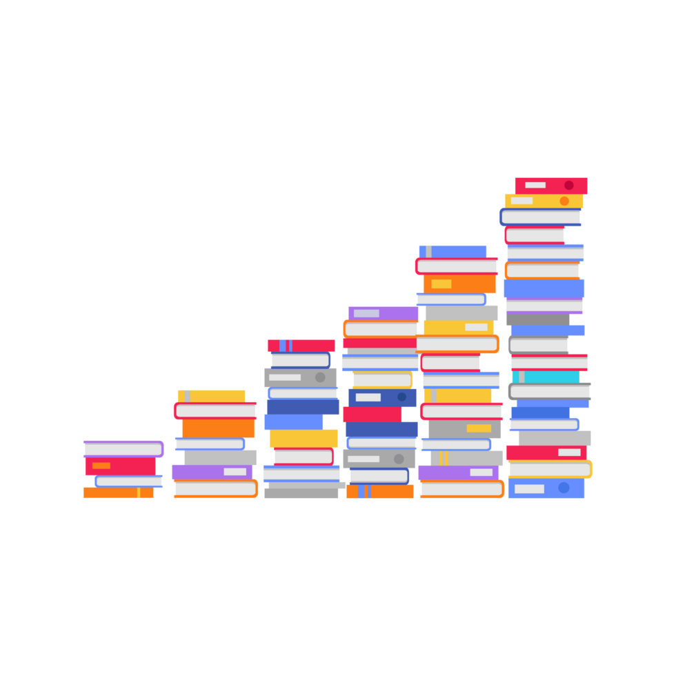 Books Stairs Generative Ai png