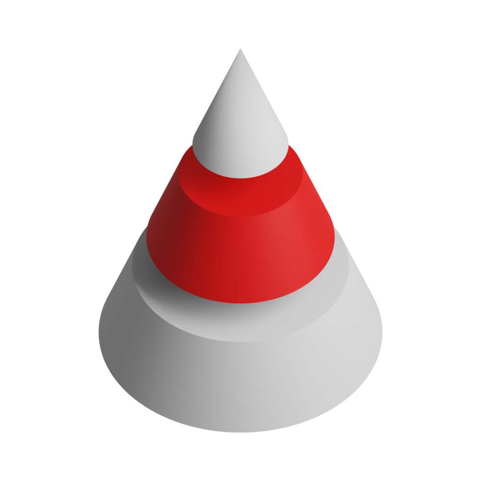 Traffic cone Generative Ai png