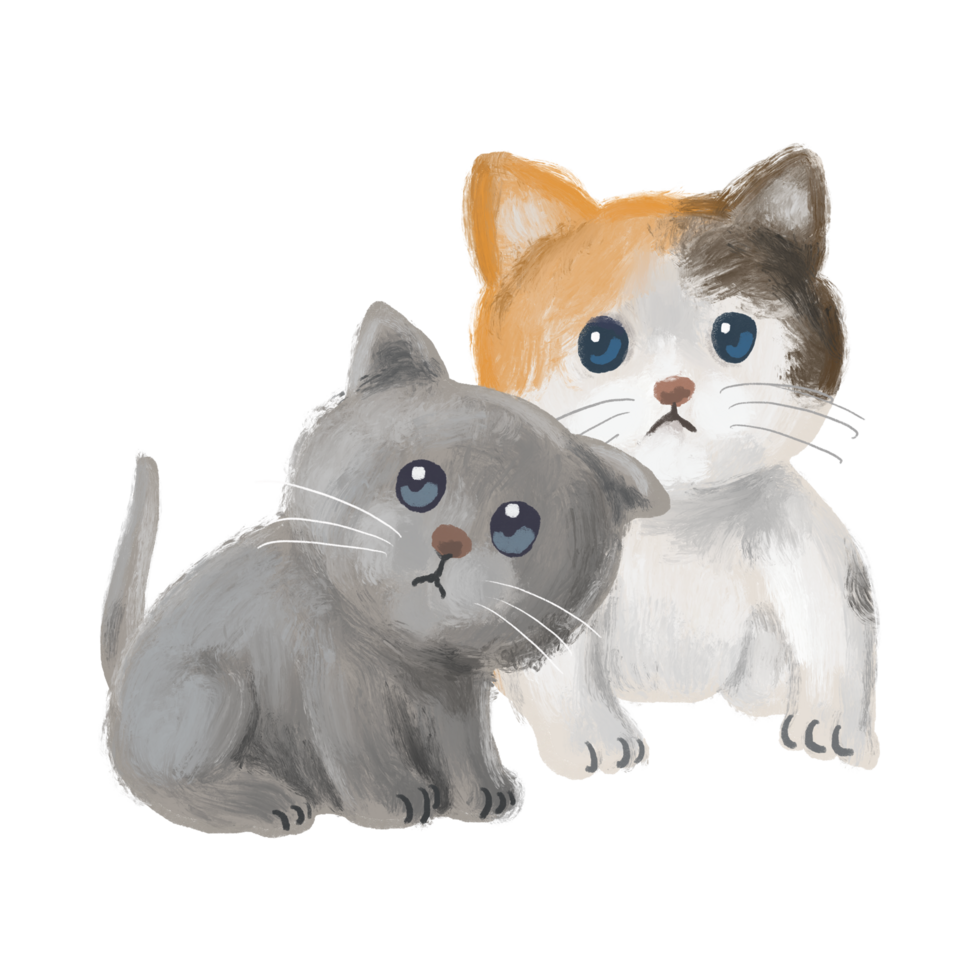 Cute Cats  Generative Ai png