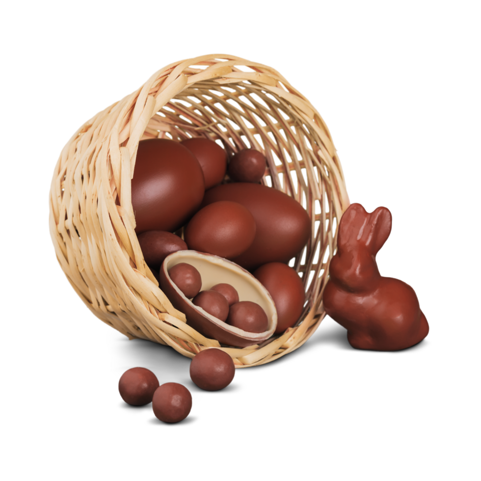 Chocolate Broken Eggs Generative Ai png