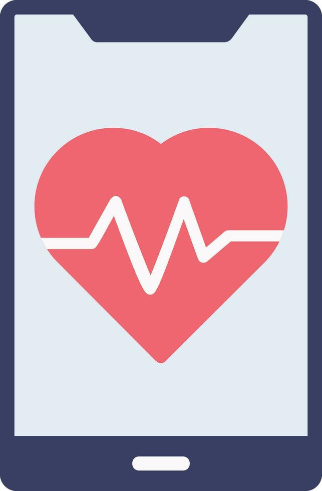 Daily Health App Flat Icon vector