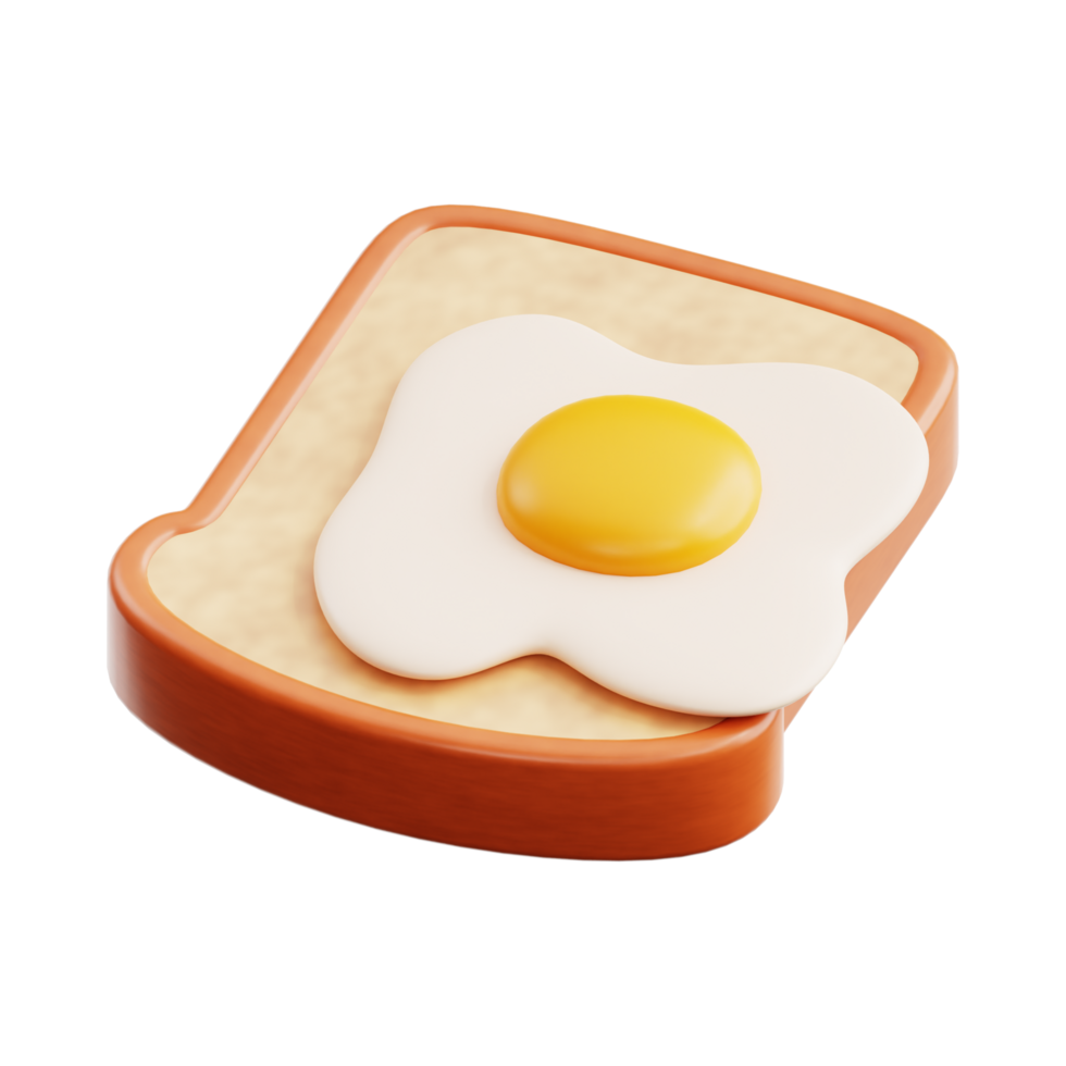 fried egg Generative Ai png