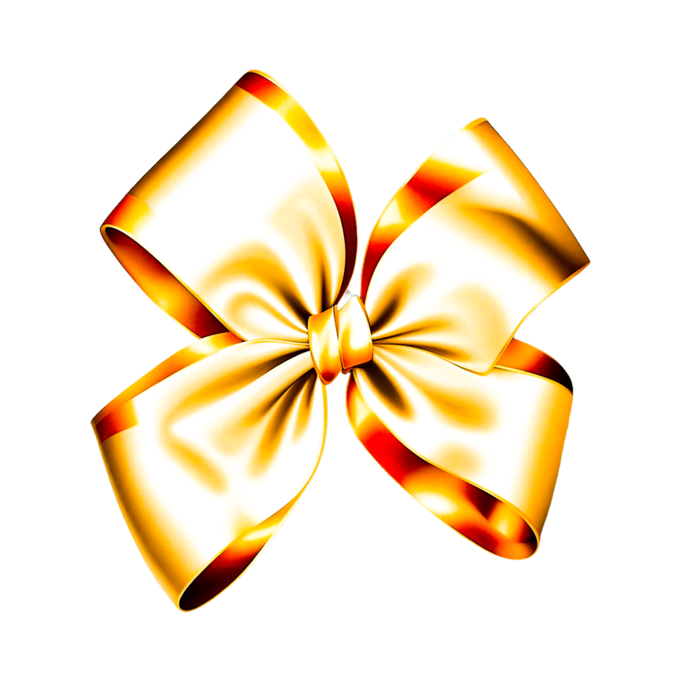 Ribbon Gold Gift Bow Generative Ai 27991318 PNG ribbon-gold-gift-bow-generative-ai-27991318-png