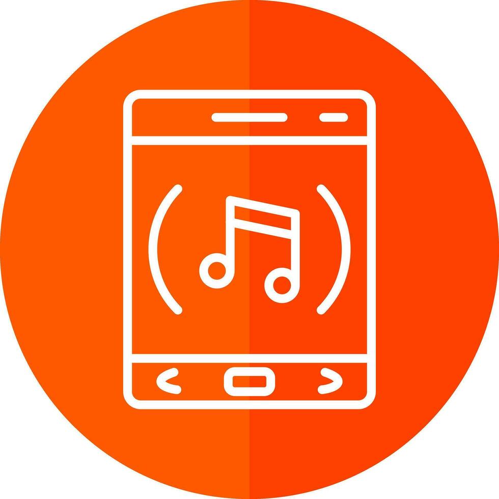 música aplicación vector icono diseño