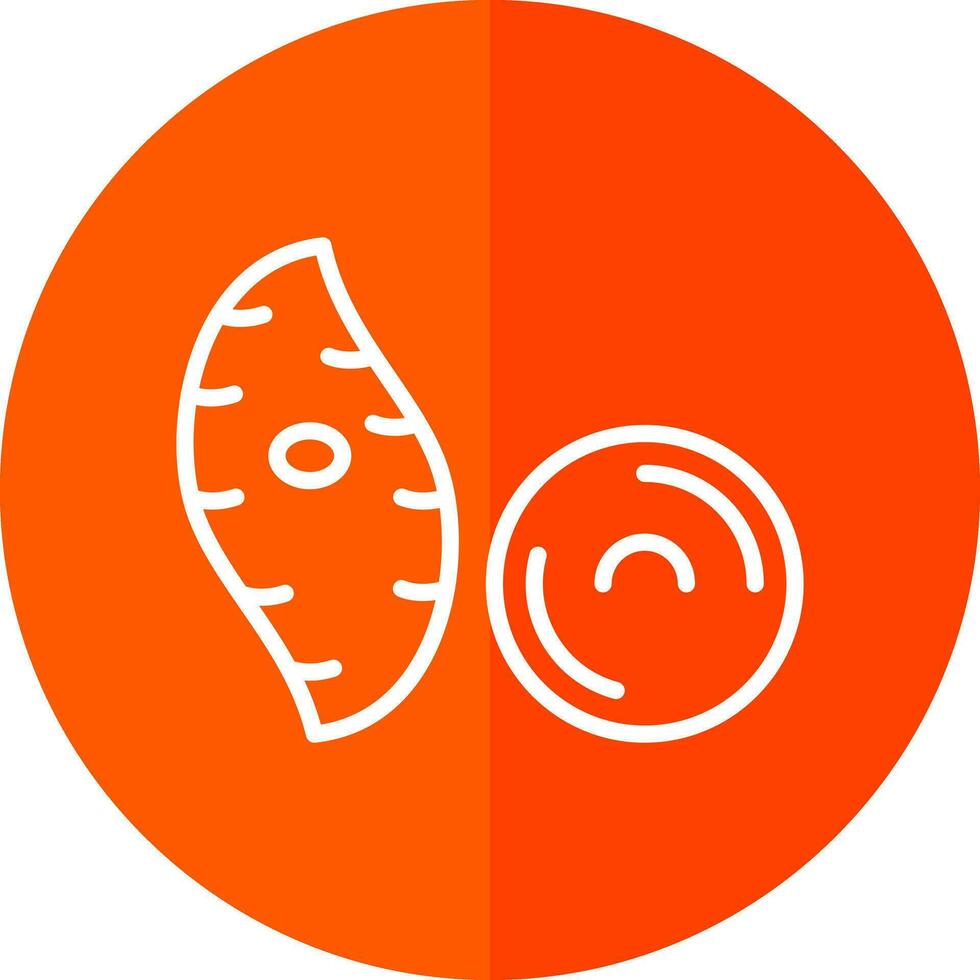 Yam Vector Icon Design