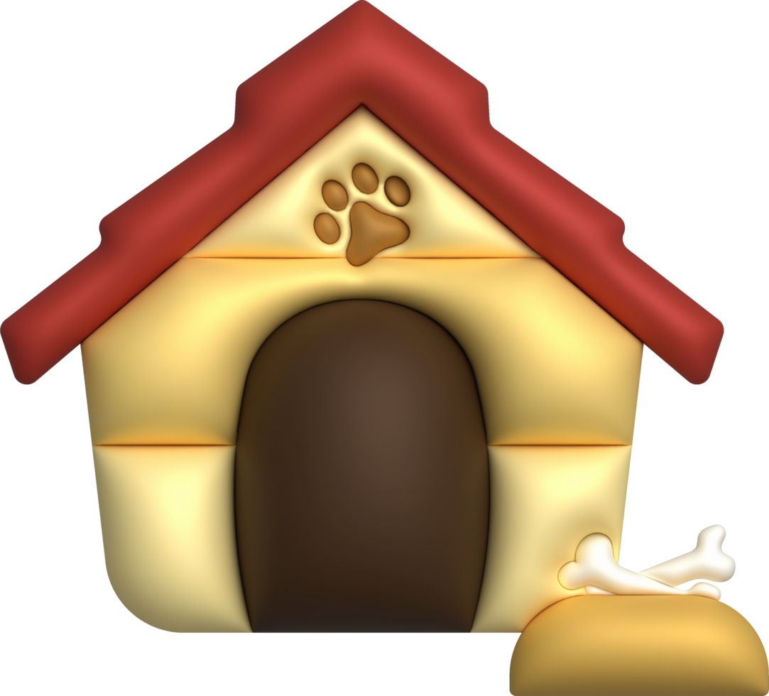 3d Illustration Bett zum ein Haustier, Hund oder Katze. süß Betten zum Ihre Liebling Haustiere, Korb zum ausruhen. minimal Stil. png