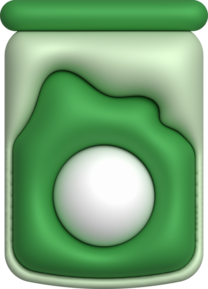 3d illustration bottle of seasoning powder minimal style. png