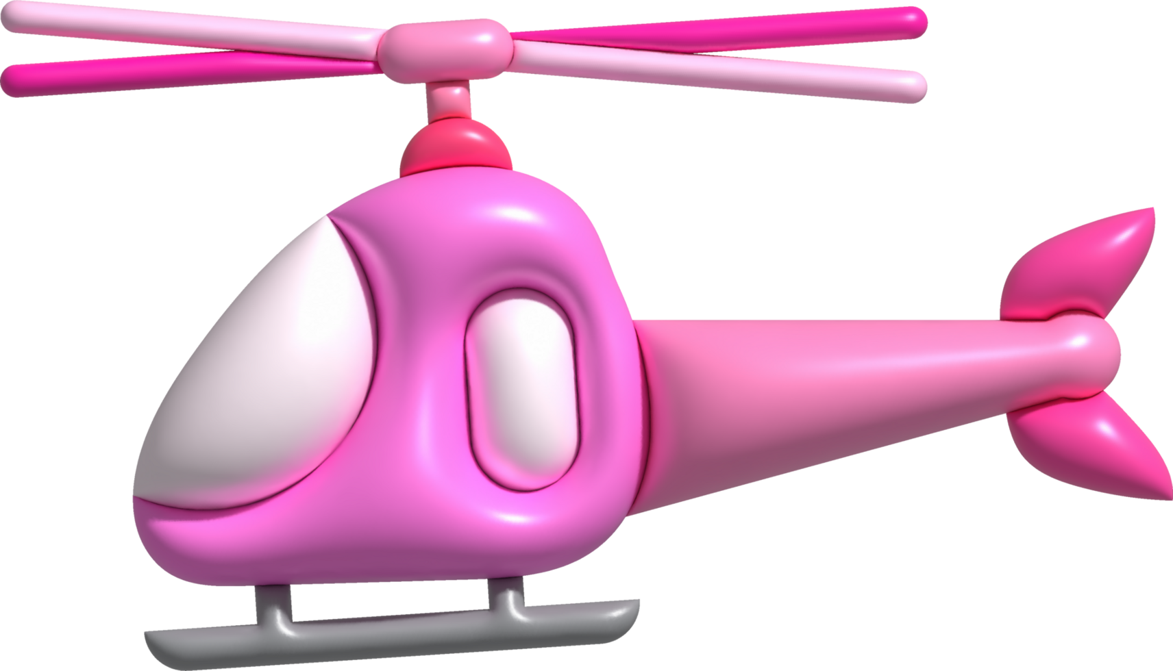 3d illustratie kinderen speelgoed- helikopter.kinderen speelgoed minimaal stijl. png