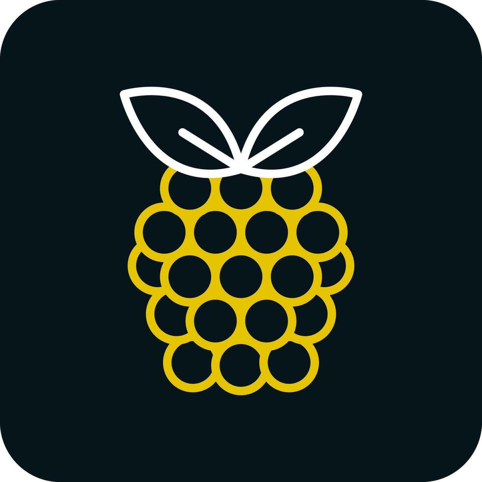 Raspberry Vector Icon Design