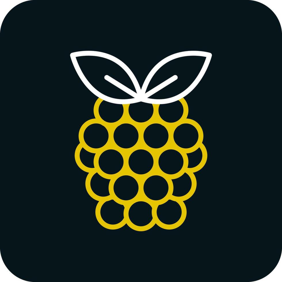 Raspberry Vector Icon Design