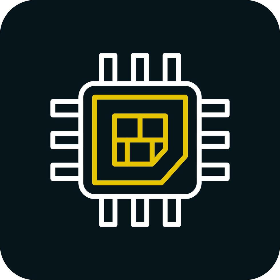 Processor  Vector Icon Design