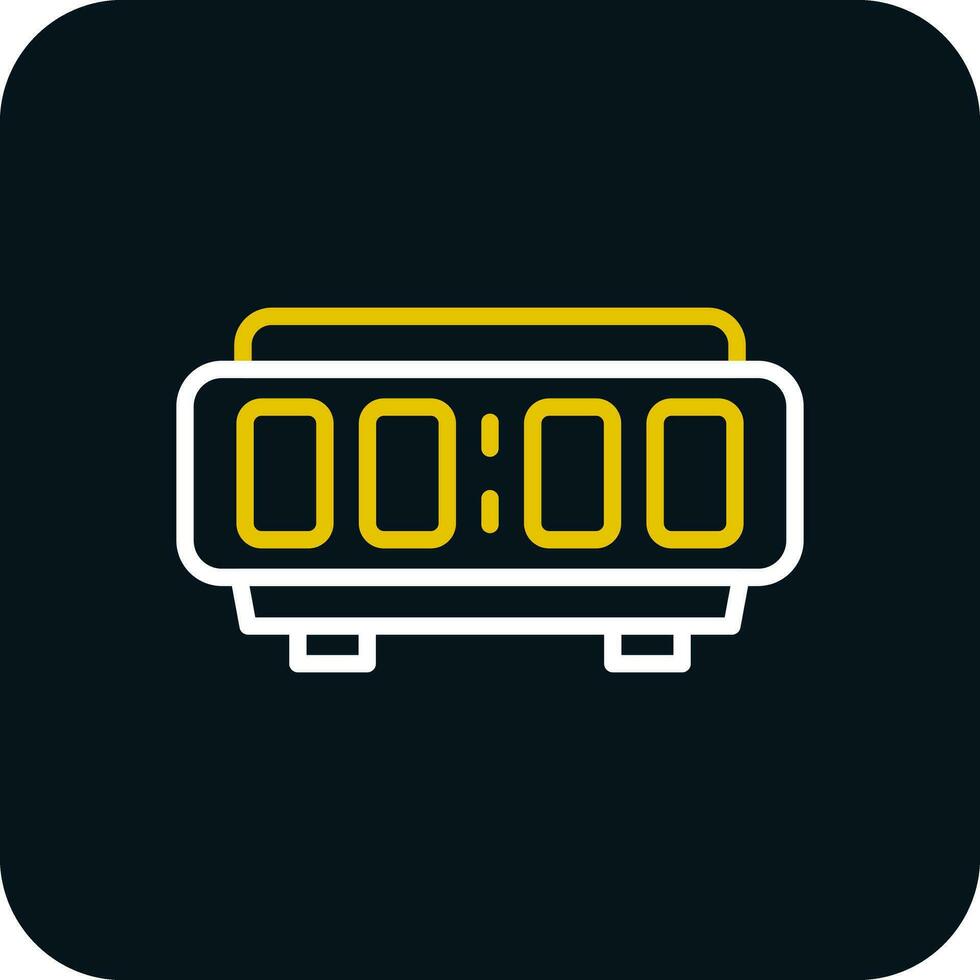 Digital Alarm Clock  Vector Icon Design