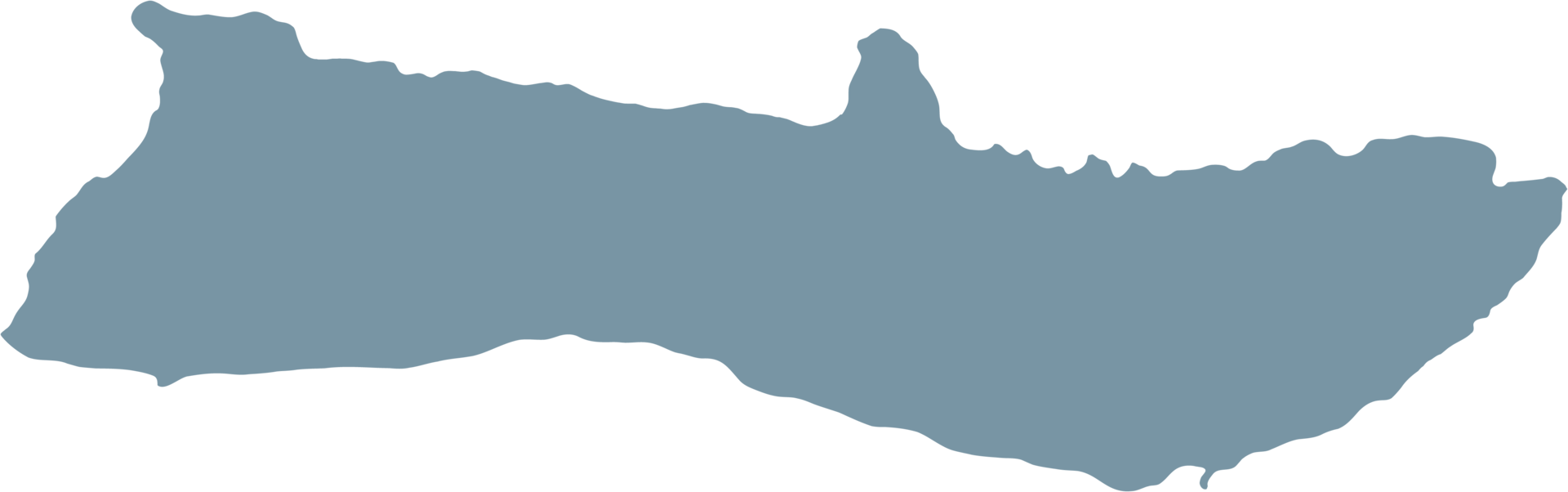 doodle freehand drawing of molokai island map. png