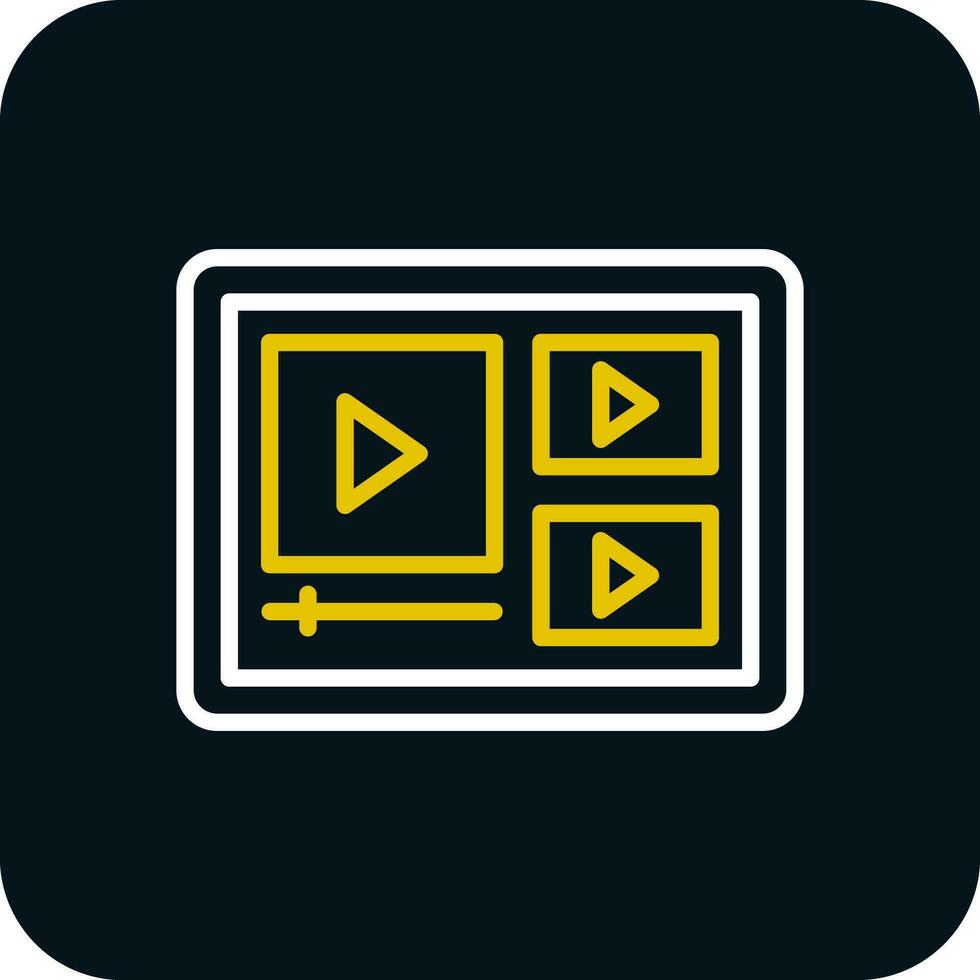 vídeo jugador vector icono diseño